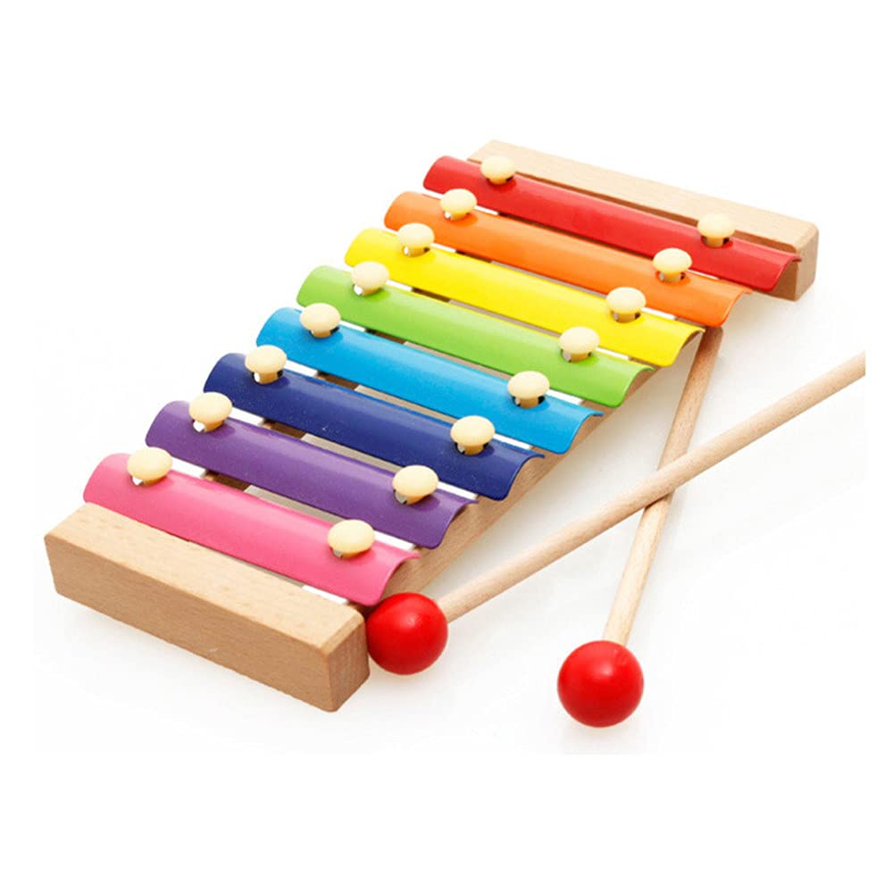 Tiny Tunes Rainbow Xylophone Wooden Musical Toy for Toddlers Ages 2 Plus Preschool Music Adventure
