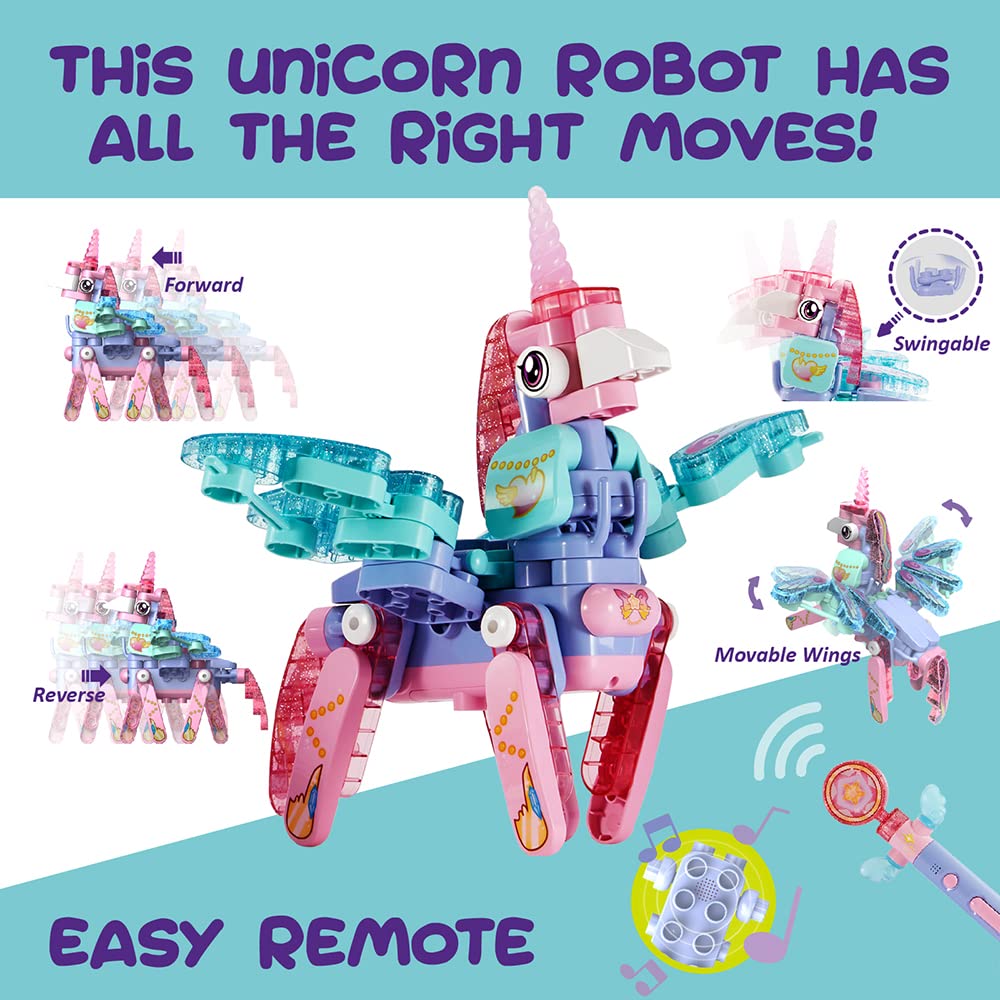 Magical Unicorn Robots: Build, Play, Learn! Perfect for Kids 3+ and STEM Education, Especially for Girls!