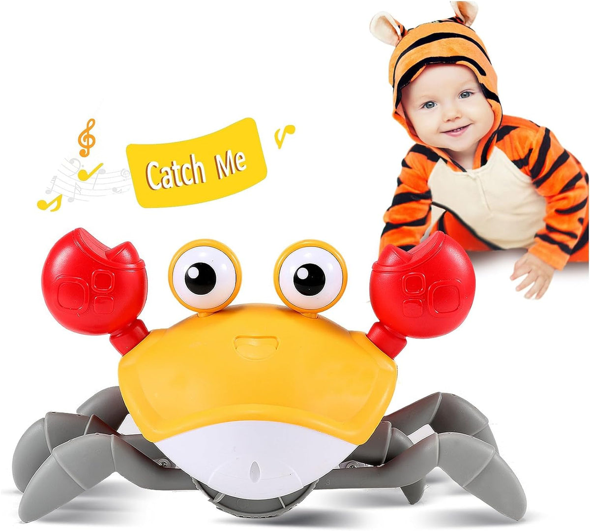 Scuttle & Groove Crawling Crab – Baby Fun Tummy Time & Crawling Buddy