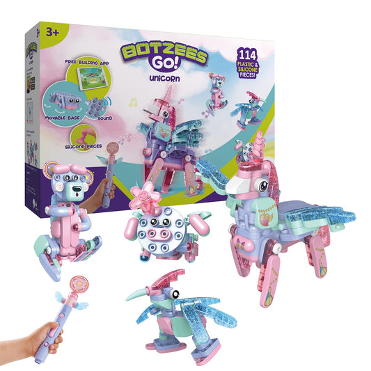Magical Unicorn Robots: Build, Play, Learn! Perfect for Kids 3+ and STEM Education, Especially for Girls!