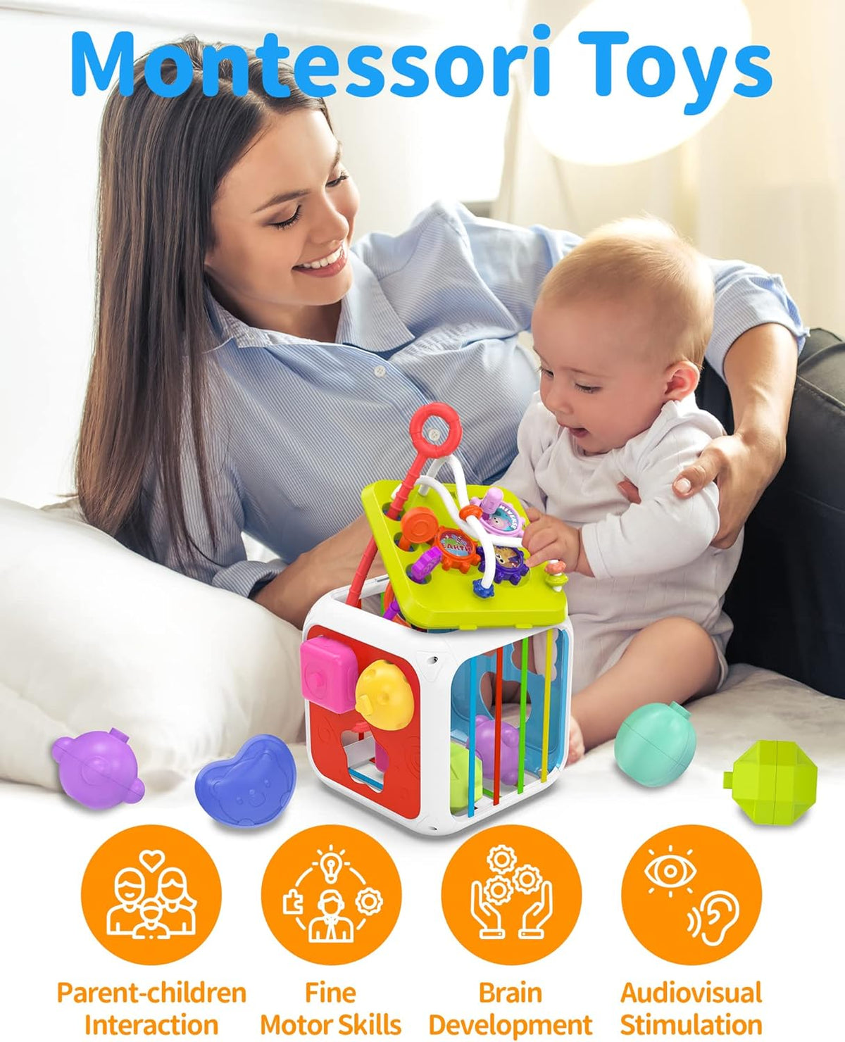 Montessori Super Fun Learning Toys for Little Explorers 7-in-1 Sensory Playtime Toddlers Adventure