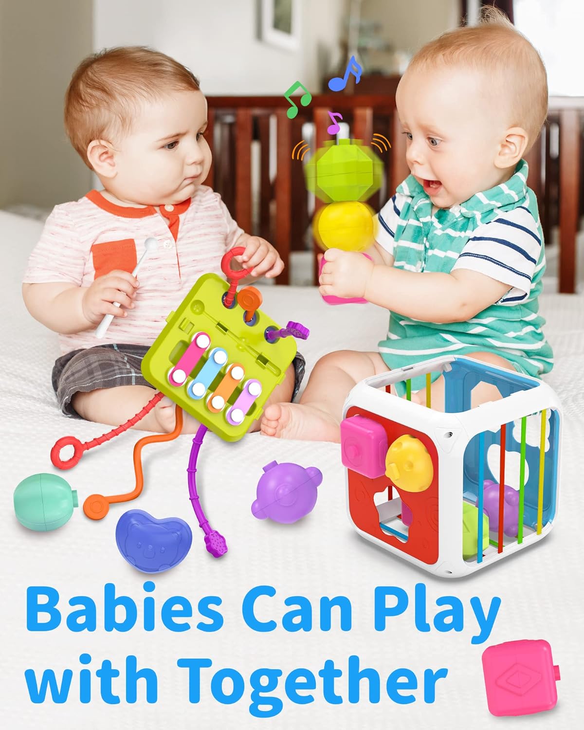 Montessori Super Fun Learning Toys for Little Explorers 7-in-1 Sensory Playtime Toddlers Adventure