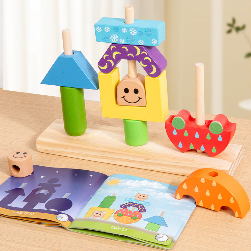 Creative building blocks, children's puzzle board games, kindergarten enlightenment, early education, puzzle toys, gifts