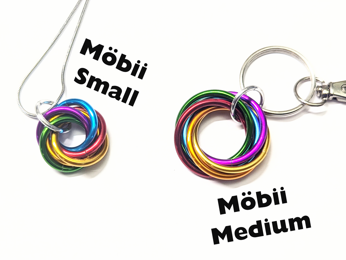 Möbii® Showgirl; Stylish Discreet Fidget Fashion Wear: Necklaces, Earrings, Keychains