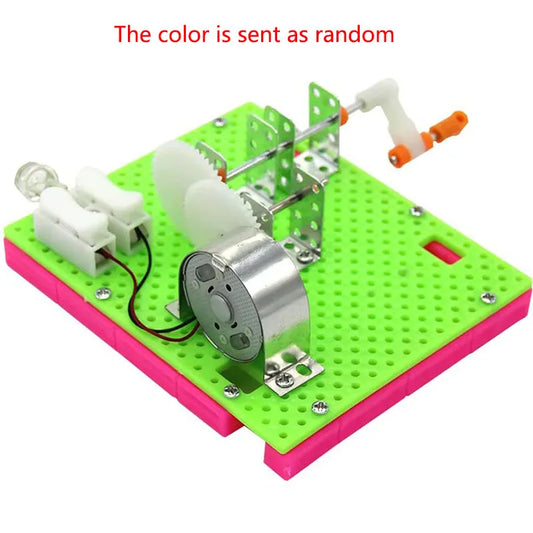 DIY Hand Crank Generator STEM Science Kit for Kids - Educational Mini Invention Toy (Ages 6+)