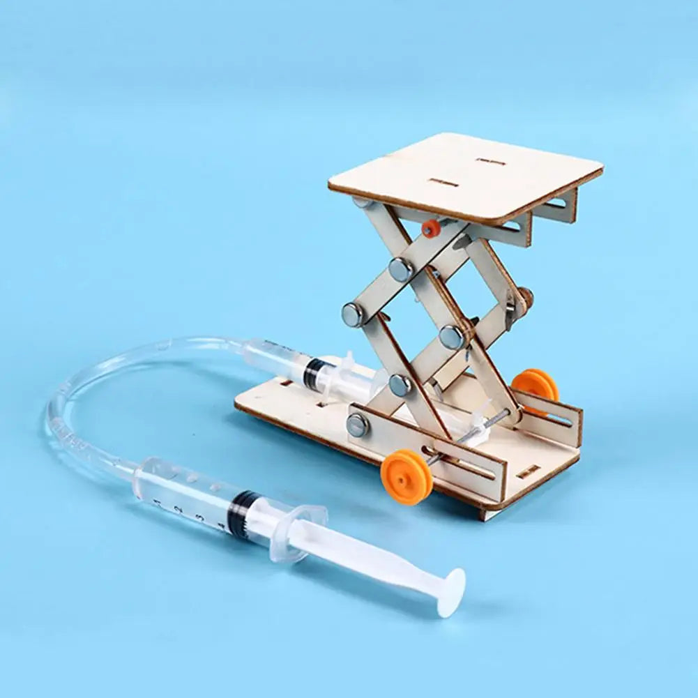 Kids DIY Science Toy Educational Hydraulic Lift Table Model, Physics STEM Experiment Kit for Children