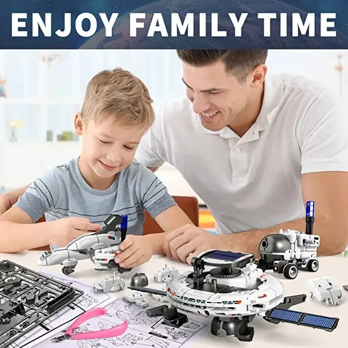 12-in-1 Solar Robot Science Kit - DIY Educational Building Toy, STEM Learning Tool for Kids