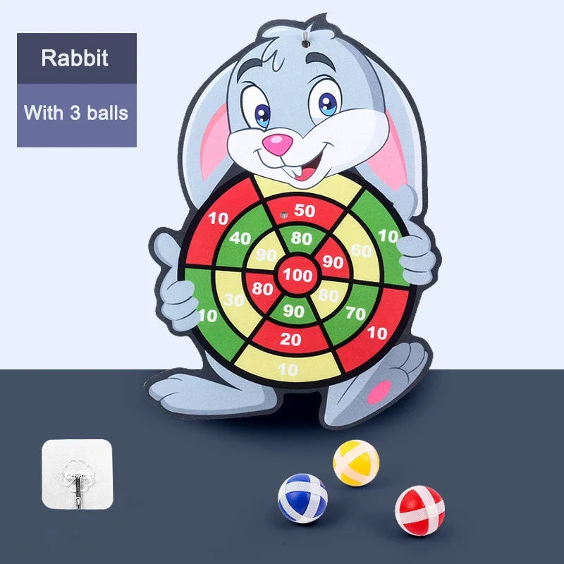 Educational Dart Board Toy – Sticky Ball Dart Game for Kids, Montessori Indoor Sports for Ages 3-7
