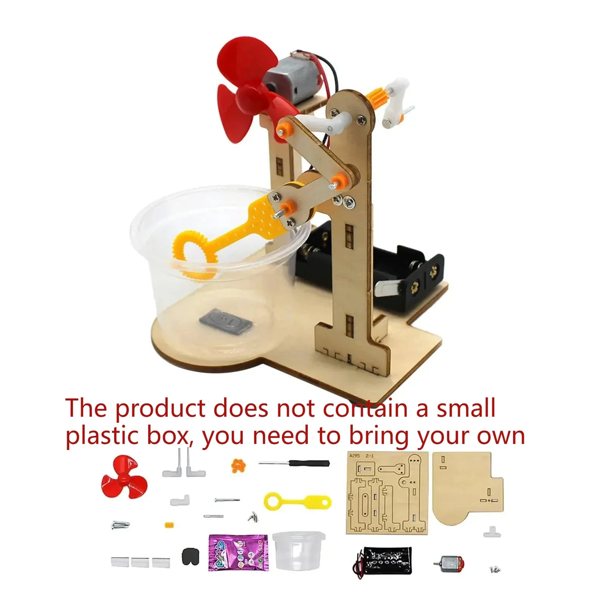 DIY Wooden Science Experiment Kit for Kids Ages 6-12 – STEM Bubble Machine Educational Toy