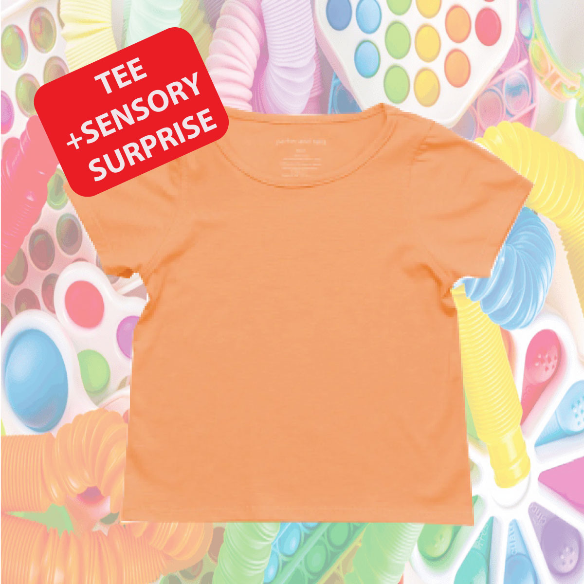 🌟 Sensory Fun Pack – Tee + Surprise Gift! 🌟(Sensory-Friendly T-Shirt + Exciting Surprise Gift for Kids with Autism, ADHD & Sensory Sensitivities!)
