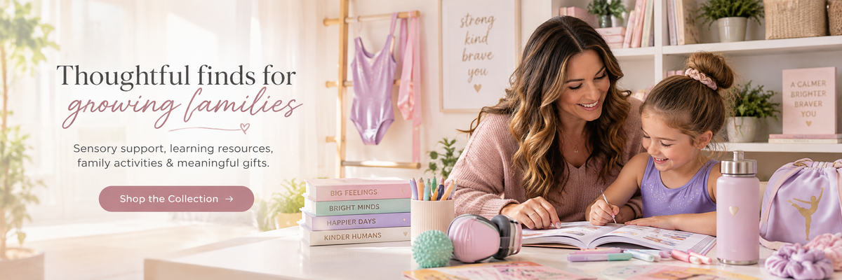 Thoughtful finds for growing families — Envision Boutique family learning and gymnastics hero