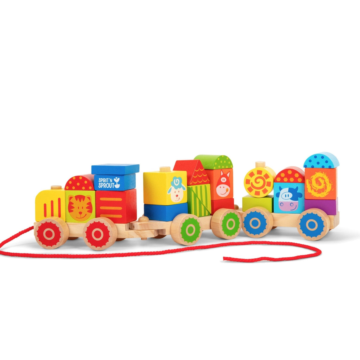 Farm Wooden Stacking Train