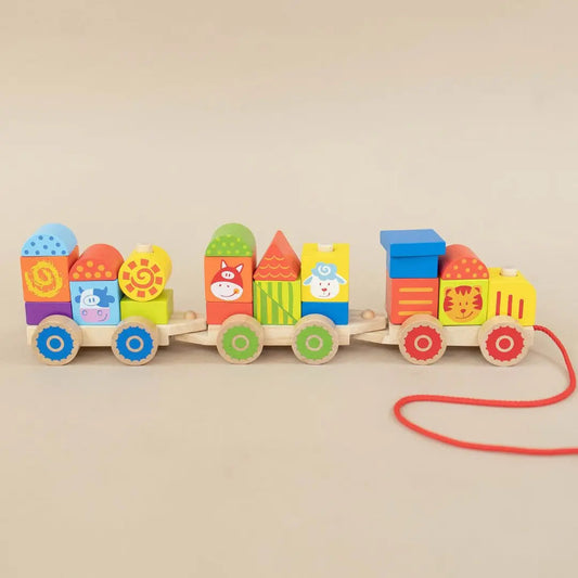 Farm Wooden Stacking Train