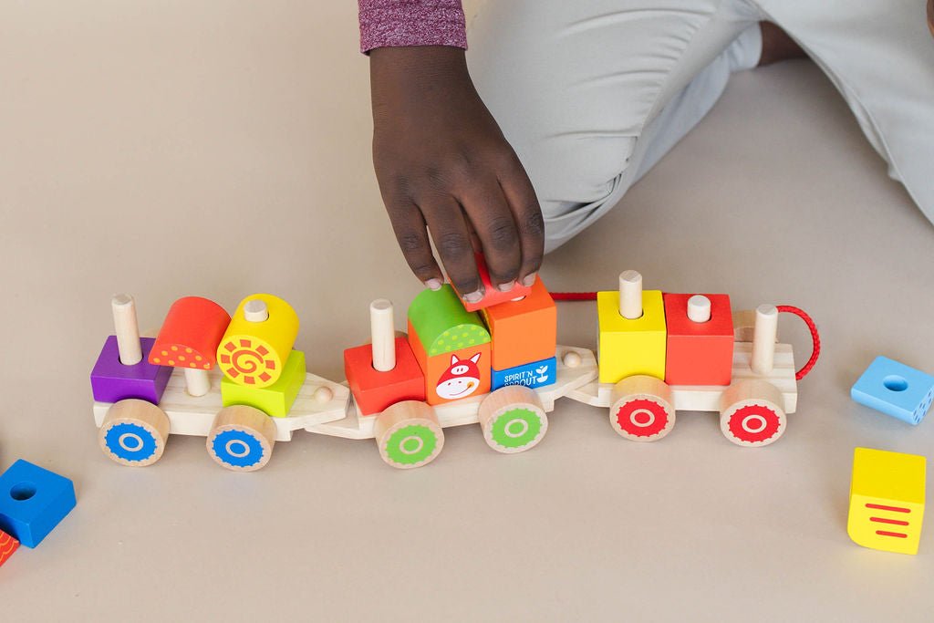 Farm Wooden Stacking Train