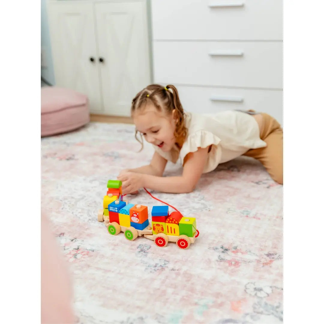 Farm Wooden Stacking Train