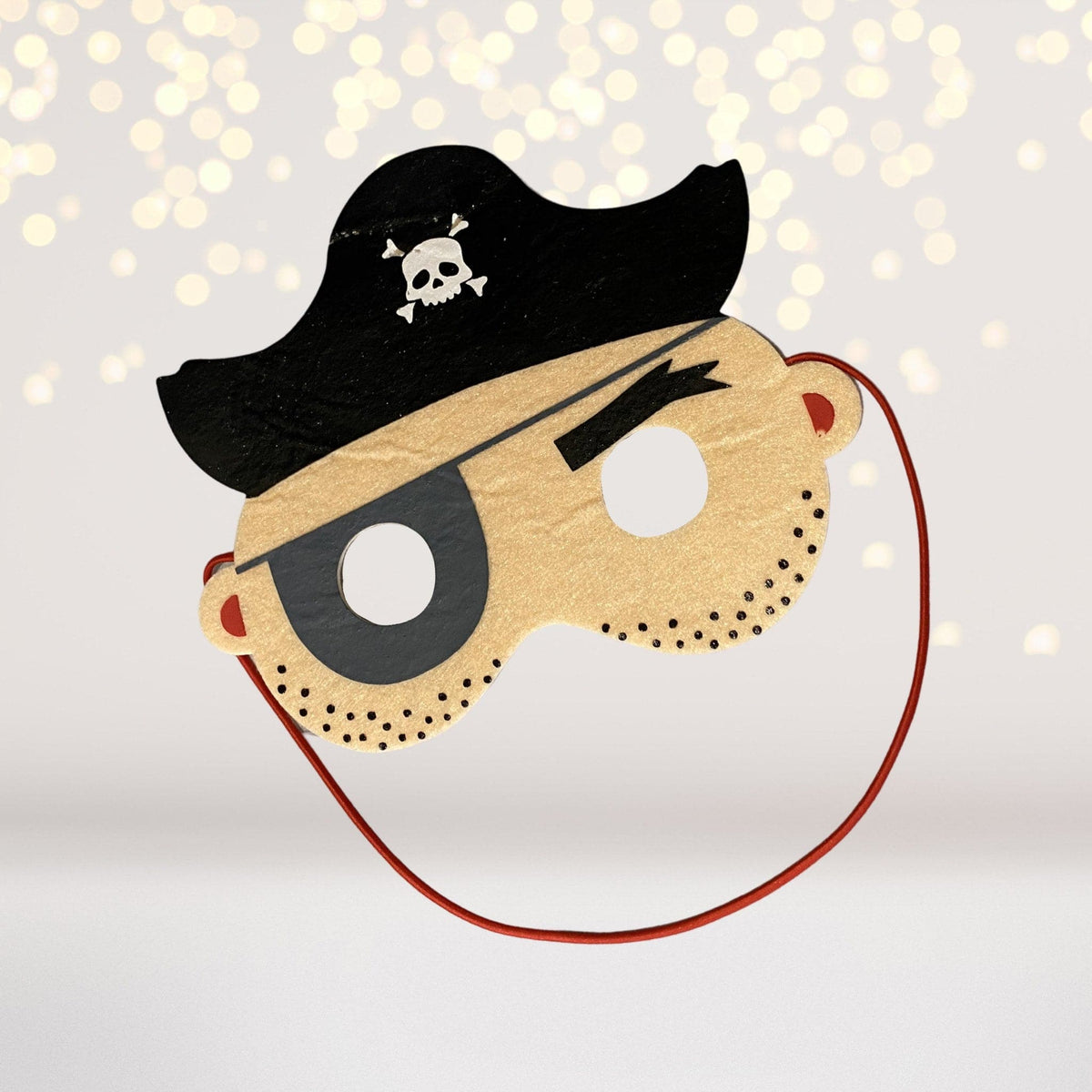 Kids Felt Pirate Costume Mask - Children's Pirate Captain Dress Up Mask